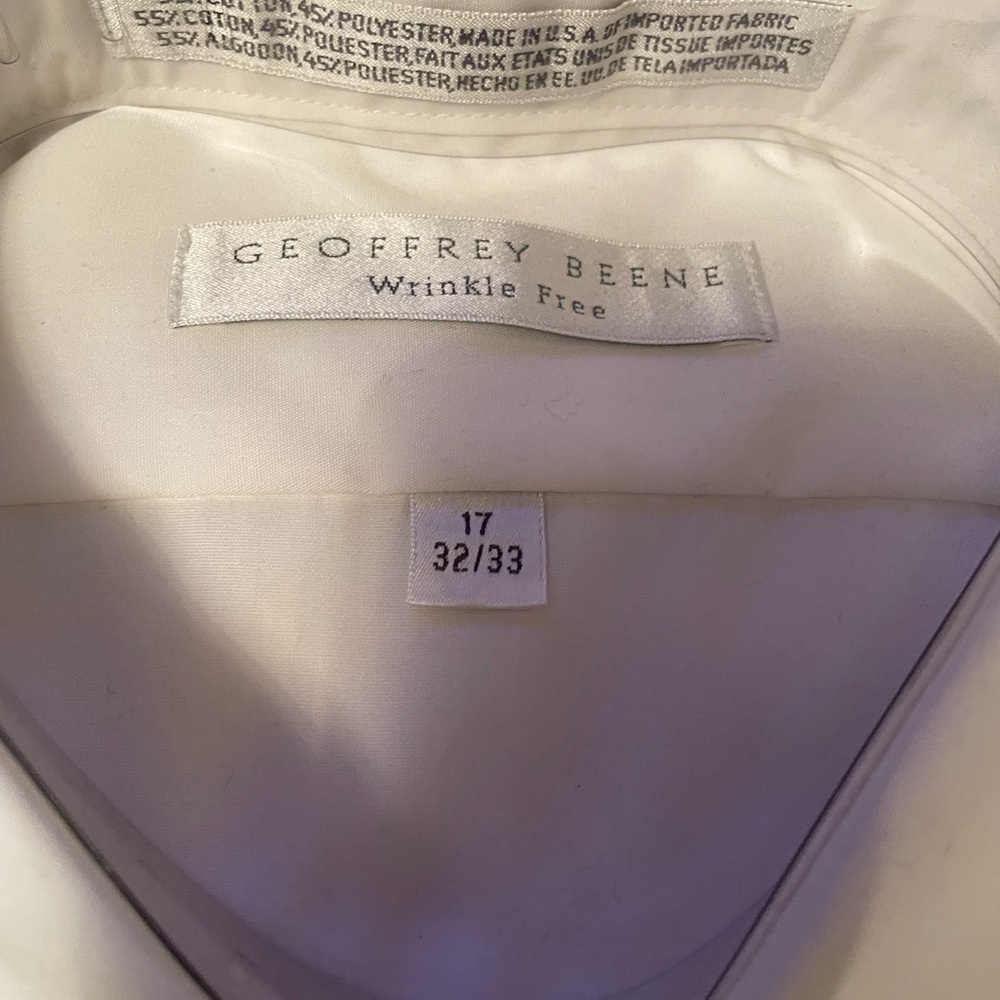 Geoffrey Beene White Dress Shirt